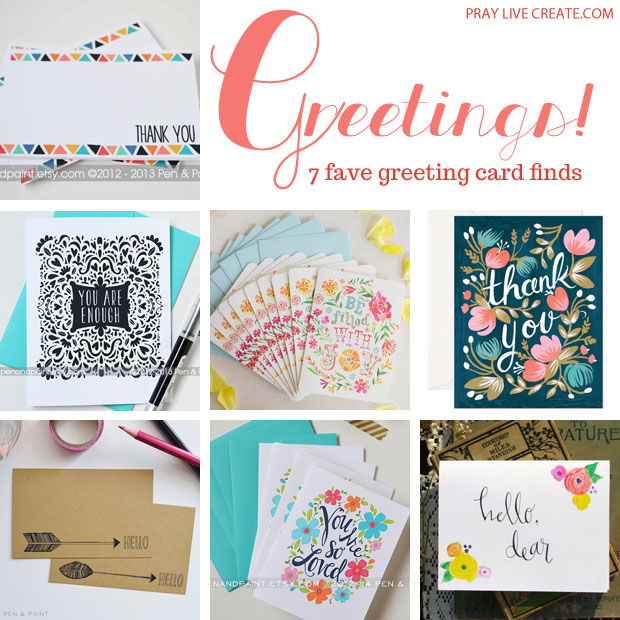 7 adorable greeting cards by super talented artists #floral #tribal